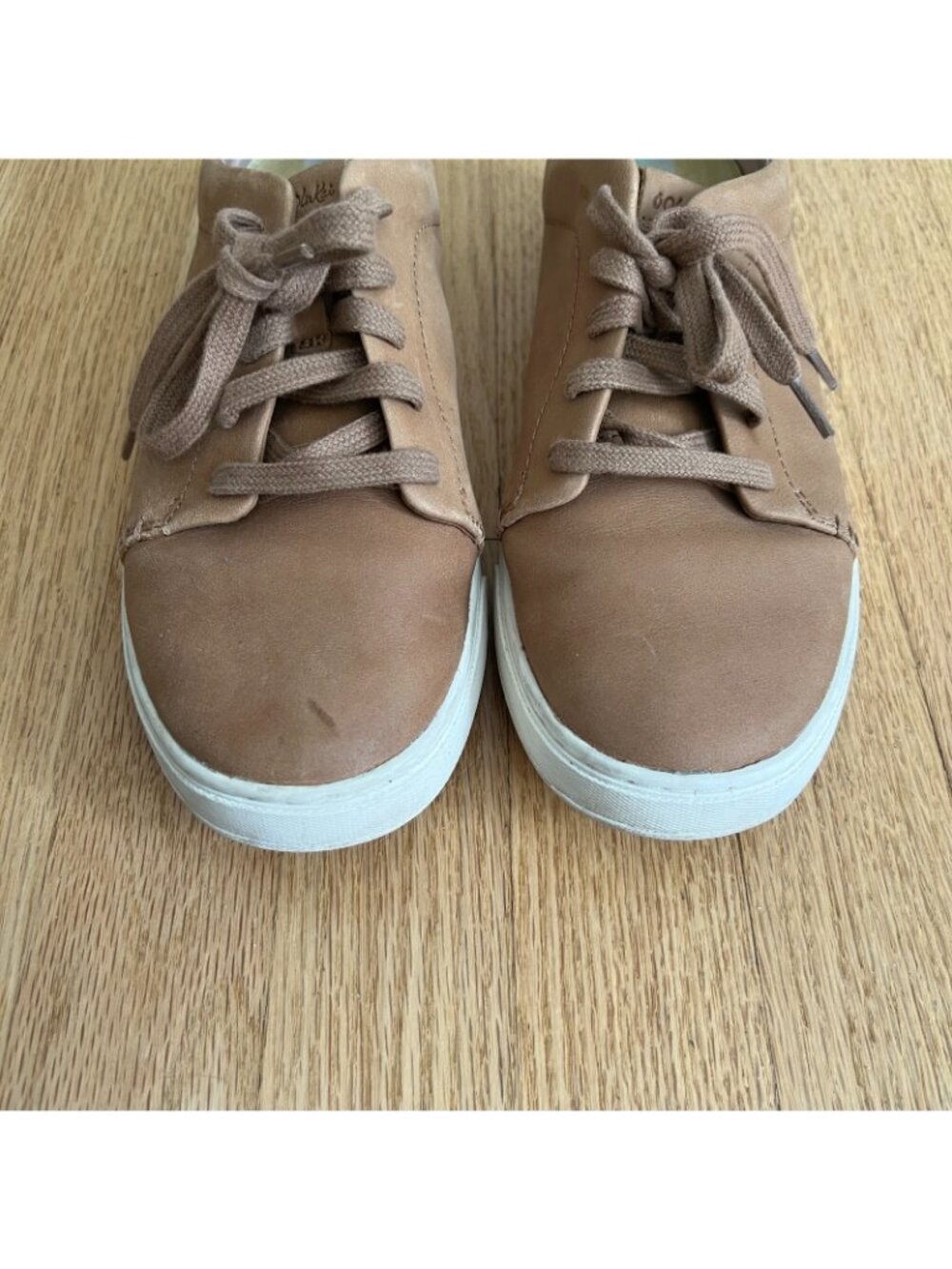 Olukai Pehuea Li Ili Brown Leather Sneakers Women's Size 8 - Picture 3 of 9